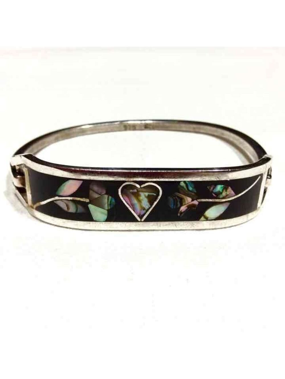 MEXICO ABALONE SHELL INLAY STER BRACELET
